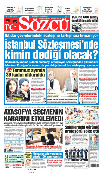 02 Agustos 2020 Tarihli Gazete Mansetleri Haber3
