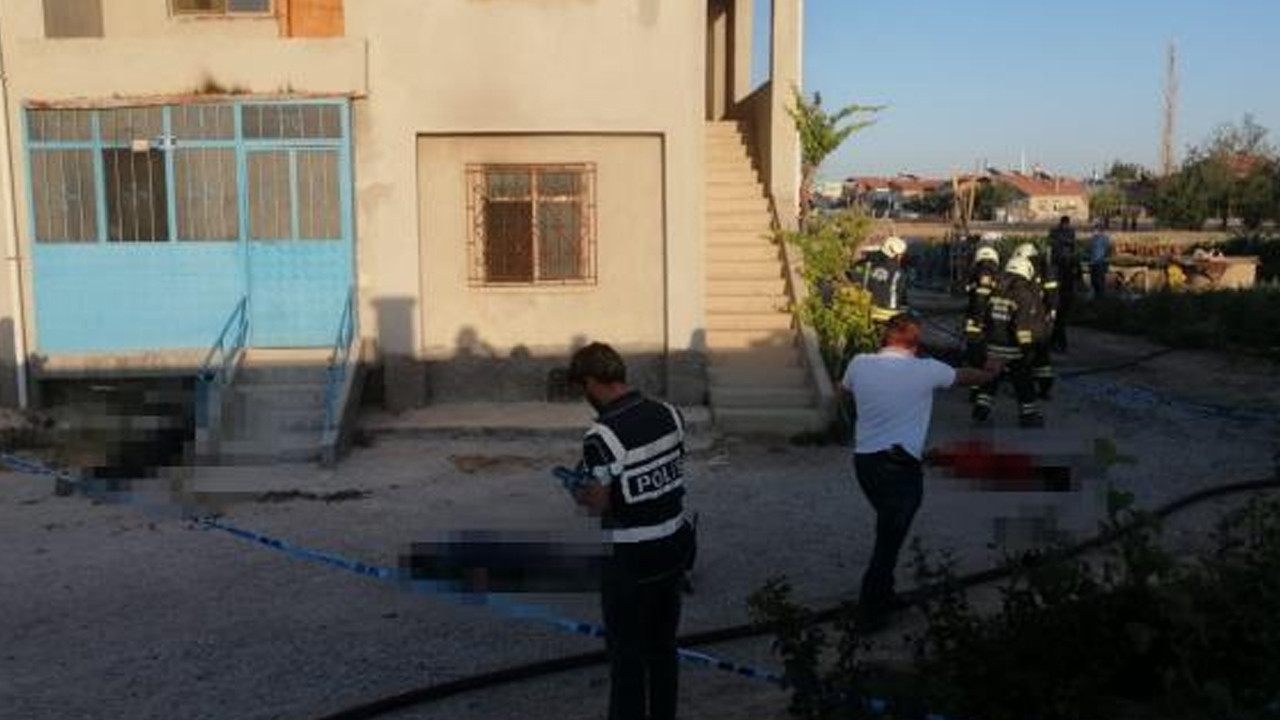Konya'da bir eve düzenlenen silahlı saldırıda 7 kişi ...