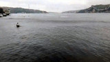 Deprem sırasında İstanbul Boğazı'nda herkesi korkutan görüntü