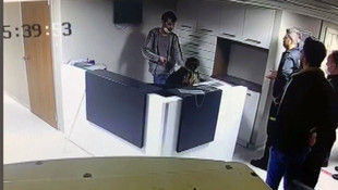 Şişli'de hemşirenin rehin alındığı anın görüntüleri