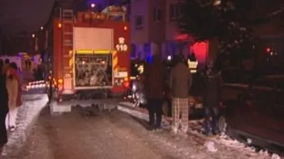 Giriş kat dairede çıkan yangın paniğe yol açtı