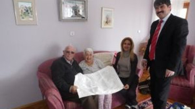 Hem Müdürü Taşkan, Hayırsever Soyiç Çiftini Evinde Ziyaret Etti