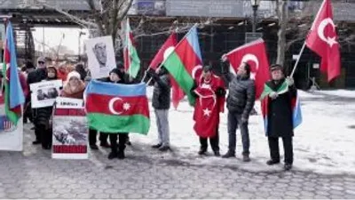 Hocalı Katliamı New Yorkta Protesto Edildi