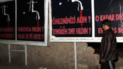Van'da olay yaratan bilboard !