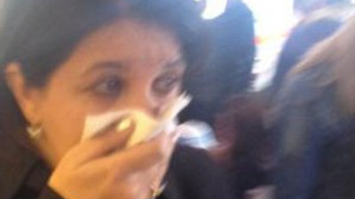 Pervin Buldan da gaz yedi