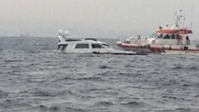 Bostancı'da tekne battı !