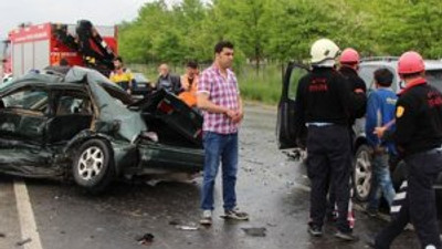 İşadamından feci kaza !