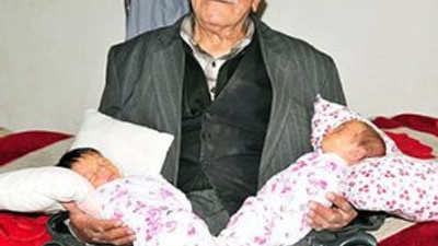 85 yaşında baba oldu !