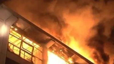 Hastane yanında korkutan yangın !