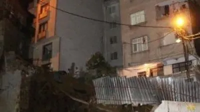 Kağıthane'de şok ! İki apartman boşaltıldı..