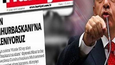 Hürriyet'in ''%52 ile idam'' başlığı için karar...