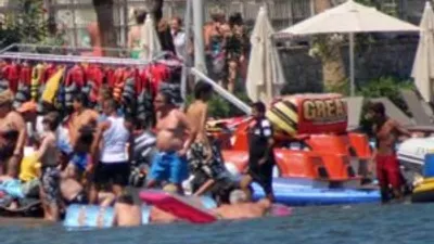 Jet ski ile korkunç kaza