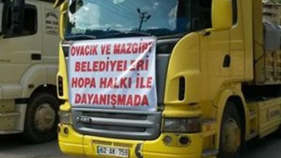 Komünist Belediye'den Hopa'ya yardım eli