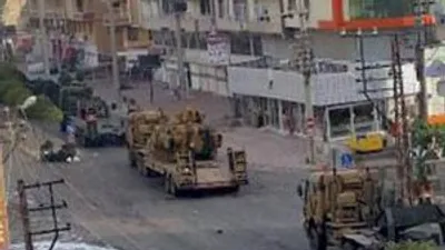 O ilçeye tanklar girdi !