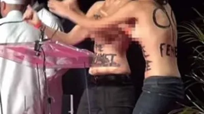 FEMEN öyle bir yerde ortaya çıktı ki...
