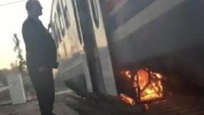 Yolcu treninde yangın dehşeti !