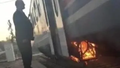 Yolcu treninde yangın dehşeti !