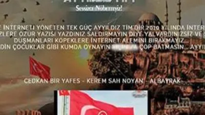 Türkiye'ye saldıran Anonymous'u Ayyıldız çarptı !