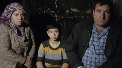 Evi yanan aile yeni yıla böyle girdi !