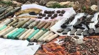 Belediye traktörü cephanelik olmuş