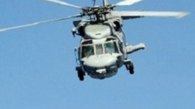 Ege'de askeri helikopter düştü: 3 ölü