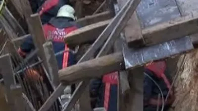 Bakırköy'de inşaatta göçük !