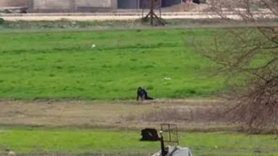 Keskin nişancının vurduğu kadın kamerada
