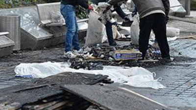 Brüksel'deki terör örgütü çadırı kaldırıldı !