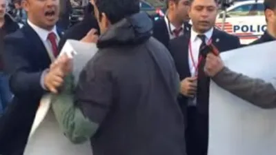 Korumalardan garip müdahale...