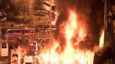 Büyük İstanbul Otogarı'nda yangın dehşeti ! Otobüsler yandı