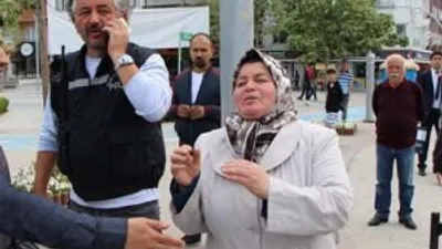 Tam patlatılacakken kadın engelledi !