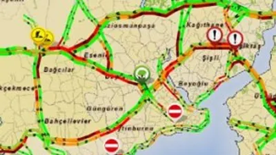E-5'te kaza: Trafik durdu !