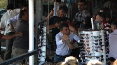 Tesis sahipleri ile turistler birbirine girdi