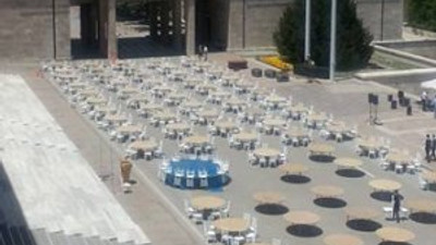 Meclis'te iftar hazırlığı