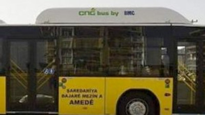 Diyarbakır'da otobüs şoförlerinden ilginç eylem !