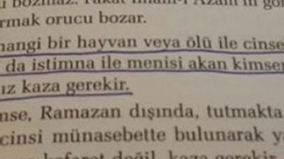 Öğrencilere skandal kitap ! "Ölülerle cinsel ilişki.."