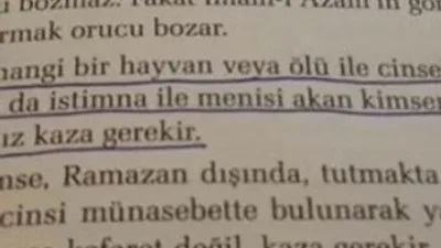 Öğrencilere skandal kitap ! "Ölülerle cinsel ilişki.."