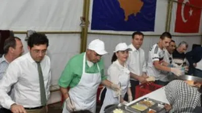 Beşiktaş Belediyesi'nden Kosova'da iftar çadırı
