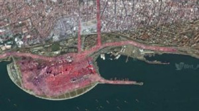 İşte Yenikapı'daki mitingin uzaydan görüntüsü