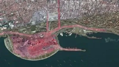 İşte Yenikapı'daki mitingin uzaydan görüntüsü