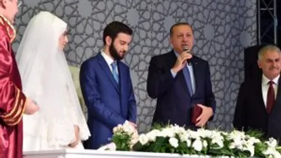 Erdoğan ve Yıldırım nikah şahidi oldu
