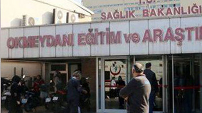 Okmeydanı Hastanesi binasında duvar çöktü