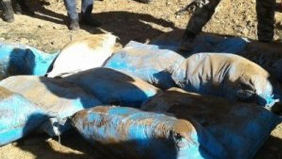 PKK sığınağında 2 ton yakalandı