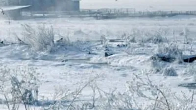 Erzurum'daki soğuk Antartika'yı geçti !