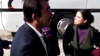 Kadın sürücü sinir krizi geçirdi !