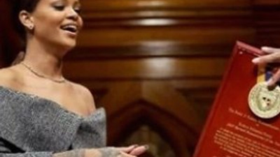 Rihanna, Harvard'dan ödül aldı