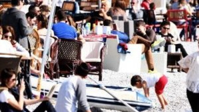 Bodrum'da sıcak hava keyfi
