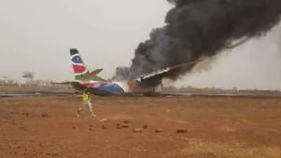 Güney Sudan'da yolcu uçağı düştü