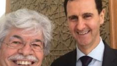 Esad'la selfie çekildi, tepki yağıyor