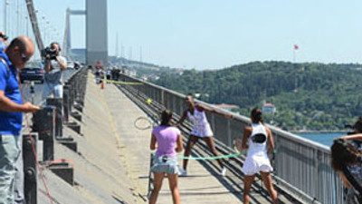 Boğaz'da tenis şöleni !